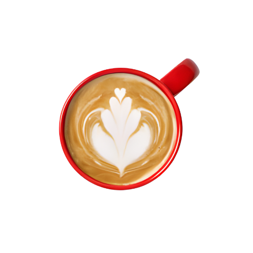Animated coffee element inside the Galaxy Cafe experience