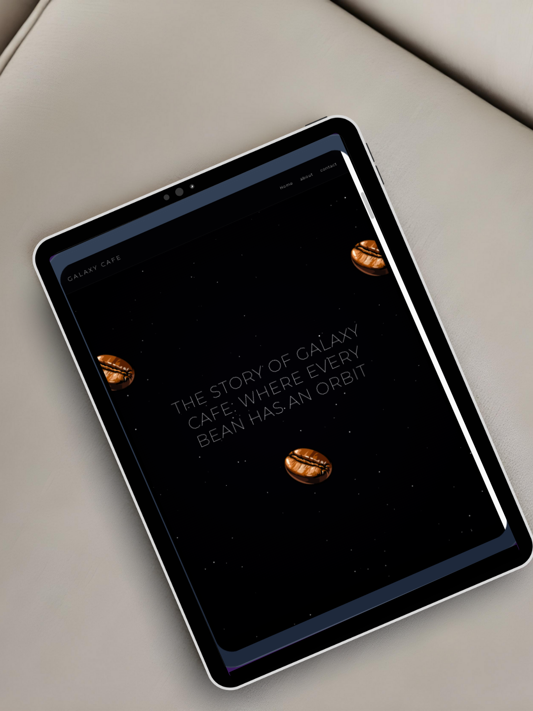 Galaxy Cafe interface design details
